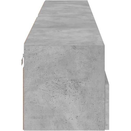  Zidni TV ormarići 2 kom siva boja betona 100x30x30 cm drveni Slike