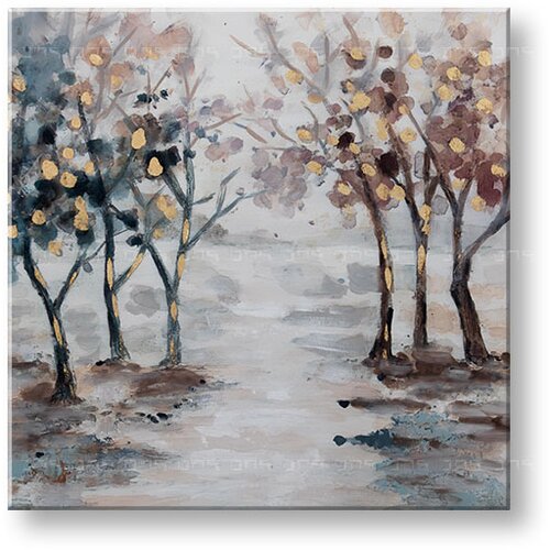 Slikana slika na platnu drveće 60x60 cm Slike
