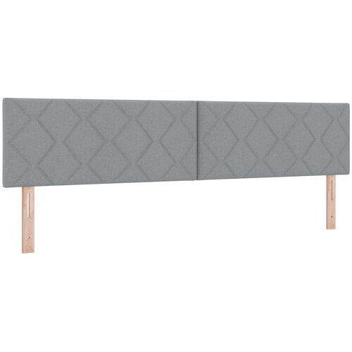 vidaXL Naslon za glavu Diamond Blocks dizajn svjetlosiva 200 cm tkanina Cene
