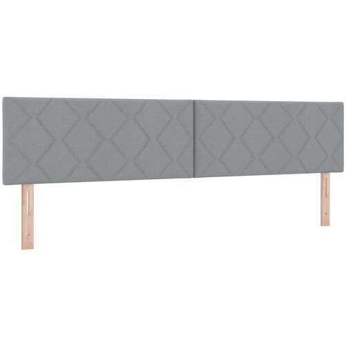 vidaXL Predelnična glava Diamantni bloki Oblika Svetlo siva 200 cm Tkanina, (22049497) Cene
