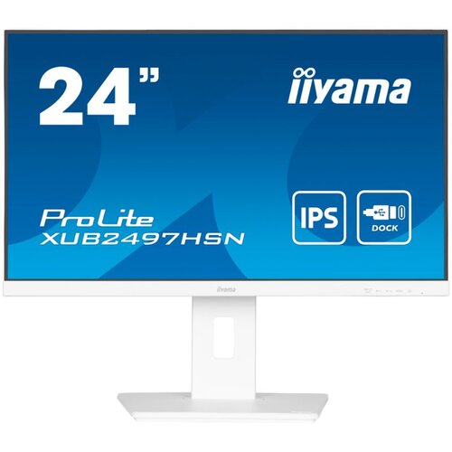 Iiyama Monitor LED XUB2497HSN-W2 23.8" IPS 1920 x 1080 @100Hz 16:9 300 cd/m&sup2; 1300:1 1ms HDMI DP USB-C 65W RJ45 height, swivel, t Cijene