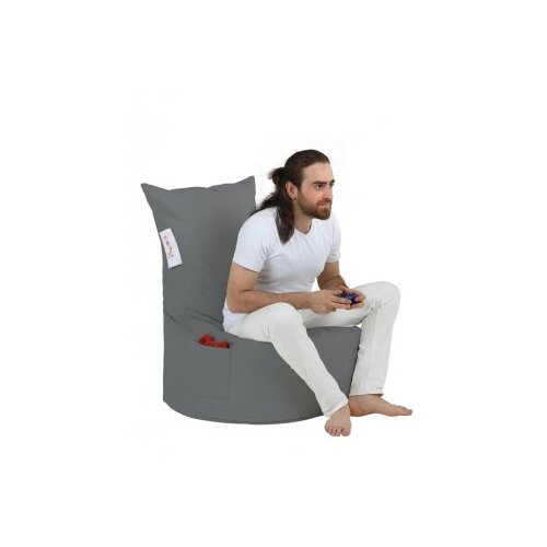 Atelier Del Sofa Temno siva vrtna sedežna vreča Balina &amp;ndash; Slike