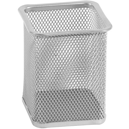 Čaša za olovke metalna žica četvrtasta 8x8x9,8cm LD01-39 Fornax srebrna Cijene