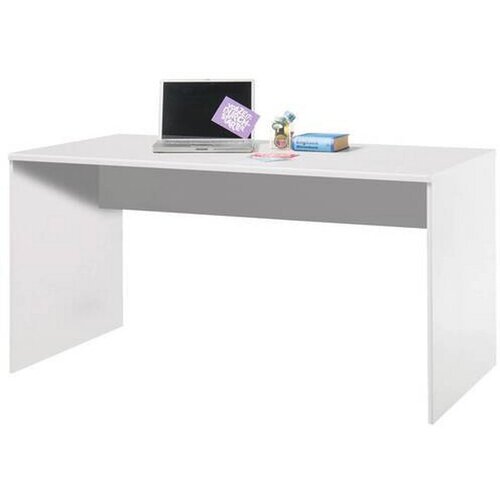CARRYHOME pisalna miza leseni material bela Slike