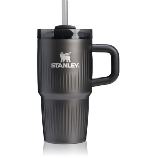 Stanley Quencher H2.O Fluted Tumbler tumbler od nehrđajućeg čelika sa slamkom mali Black PVD 590 ml Slike
