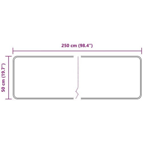  za tepih MARSA Sivi 250 x 50 cm Poliester i PVC - Sivi 50 x 250 cm Slike
