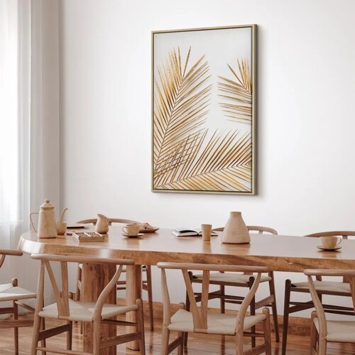  Slika - Golden Palm Leaves (1 Part) Vertical 60x90 Slike