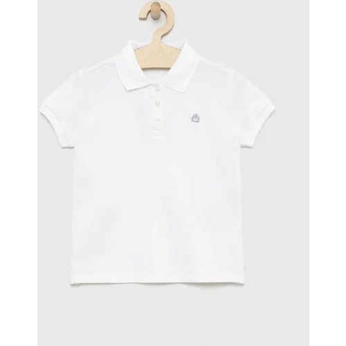 United Colors Of Benetton Dječja polo majica boja: bijela, jednobojni model