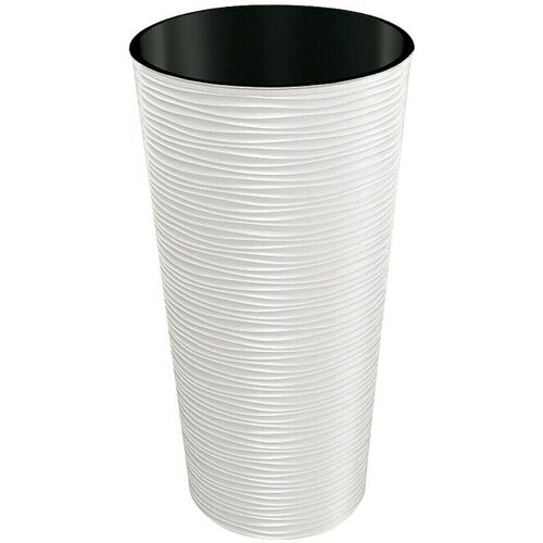  Okrogli stebrasti cvetlični lonec Aurora (Zunanje dimenzije (Ø x V): 25 x 46,5 cm, Plastika, Bela) Cene