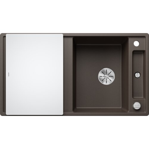 Blanco pomivalno korito AXIA III 5 S InFino SILGRANIT desko steklo, z daljin. prim. - KAVA Cene