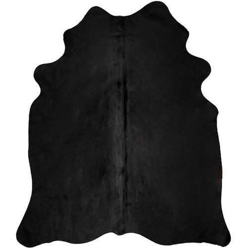 Maison Chic Preproga, Rug iz prave goveje kože črna 150x170 cm, (22120992) Cene