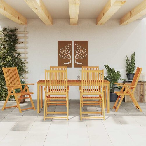  7-dijelni vrtni blagovaonski set 180x90x75 cm od masivnog bagremovog drva Cijene