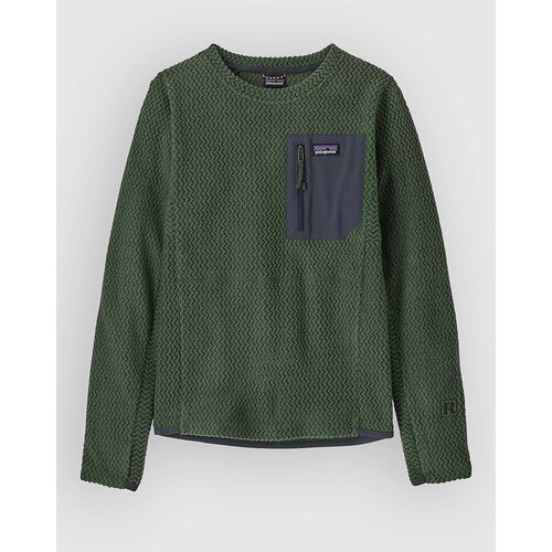 Patagonia R1 Air Crew Kids Pulover canopy green Cene