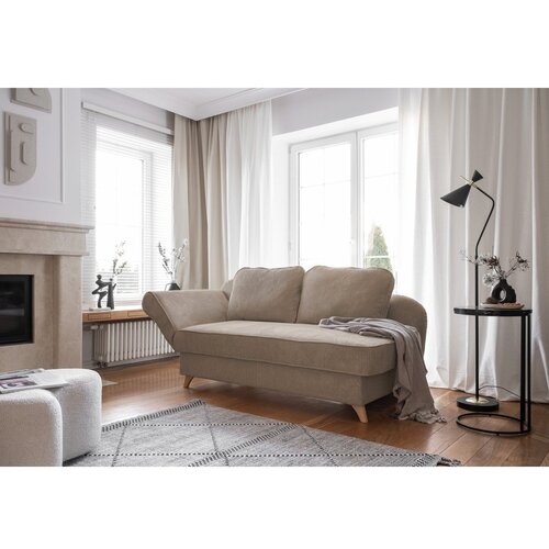 Miuform Sivorjav ležalnik iz rebrastega žameta (levi kot) Chic Charlotte &amp;ndash; Slike