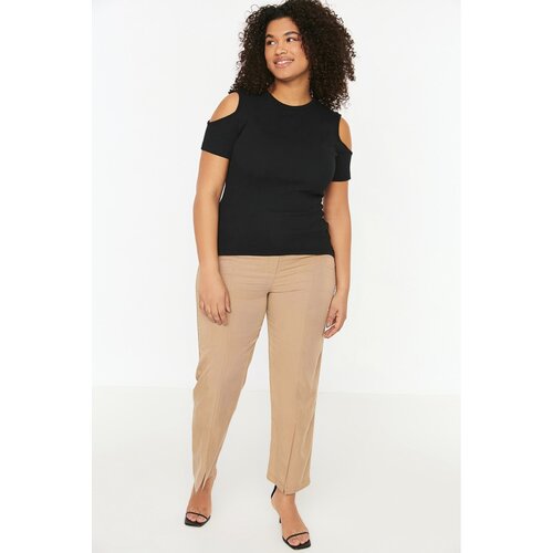 Trendyol Curve Black Cutout Detailed Knitted Blouse Slike