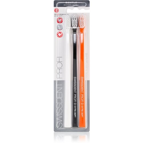 Swissdent Profi Gentle Trio zobna ščetka - ekstra mehka 3 kos 3 ks odtenek White, Black, Orange Cene