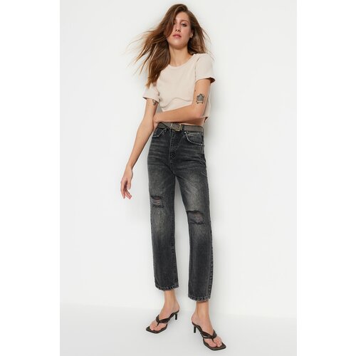 Trendyol Jeans - Black - Straight Cene