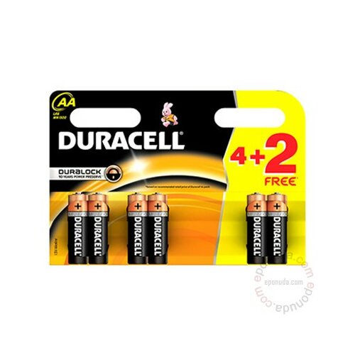 Duracell baterija Basic AL AA 4+2 503122 baterija Slike