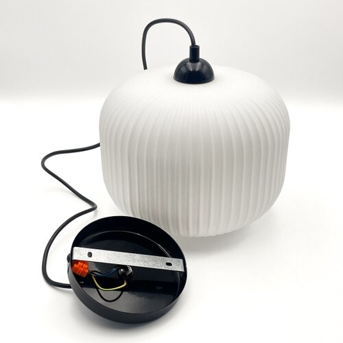  Visilica na sajli HARMA 1xE27/15W/230V &amp;Oslash; 20 cm bela/crna Slike