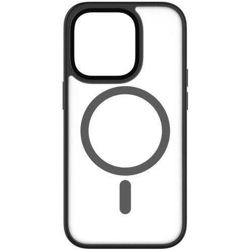 QDOS Ovitek za iPhone 14 Pro Hybrid Soft with Snap MagSafe, združljiv, ?rna, (21153632) Slike