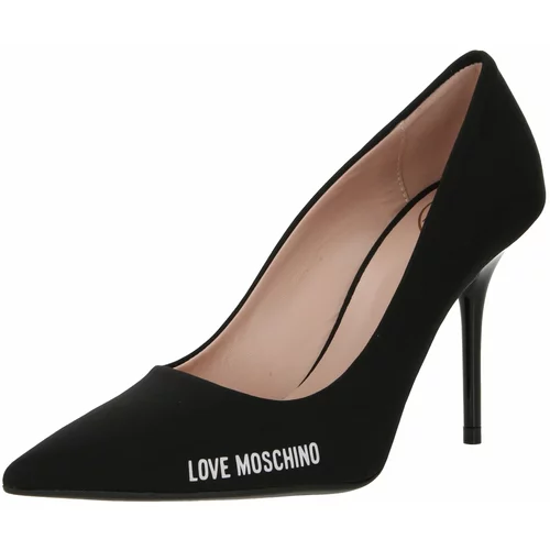 Love Moschino Cipele s potpeticom crna / bijela