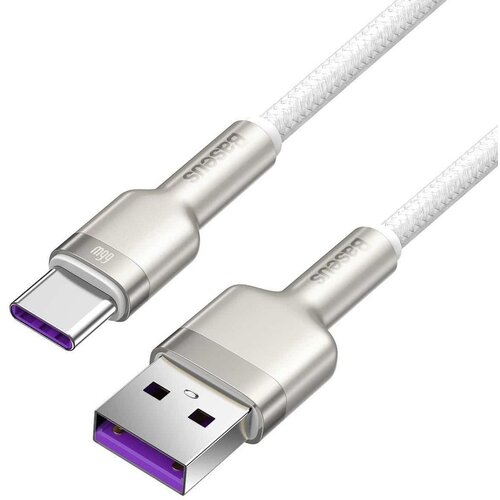  USB kabel za USB-C Cafule, 66W, 1m (bel), (20627634) Cene