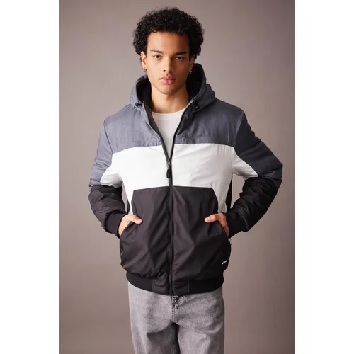 Defacto Slim Fit Hooded Fleece Lined Coat