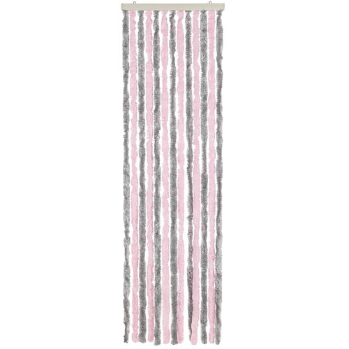  Zastor protiv muha srebrnosivi i ružičasti 56x200 cm &amp;scaron;enil Slike