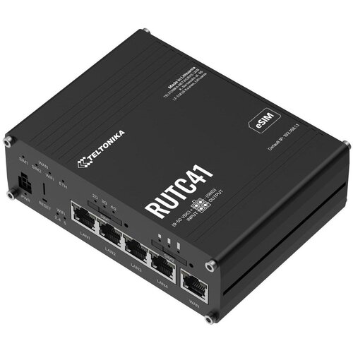Teltonika usmerjevalnik WiFi6 3000Mb 4G LTE 2xSIM eSIM RUTC41, (5000319498) Cene