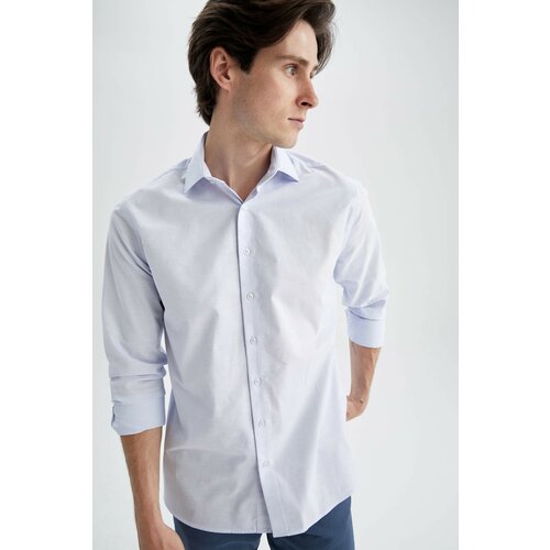 Defacto Modern Fit Cotton Long Sleeve Shirt Slike