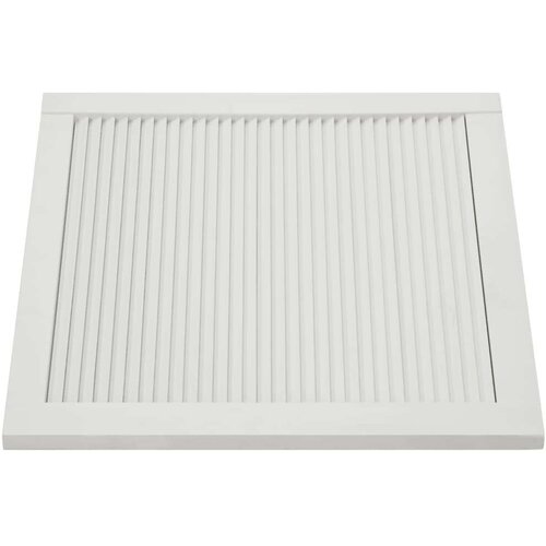  Vrata za omarico z letvicami 4 kosi bela 39,5x49,4 cm borovina, (21413212) Slike