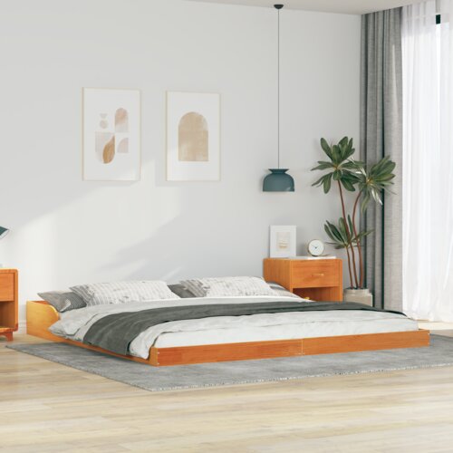vidaXL Krevetna konstrukcija Voštano smeđa 200 x 220 cm Cene