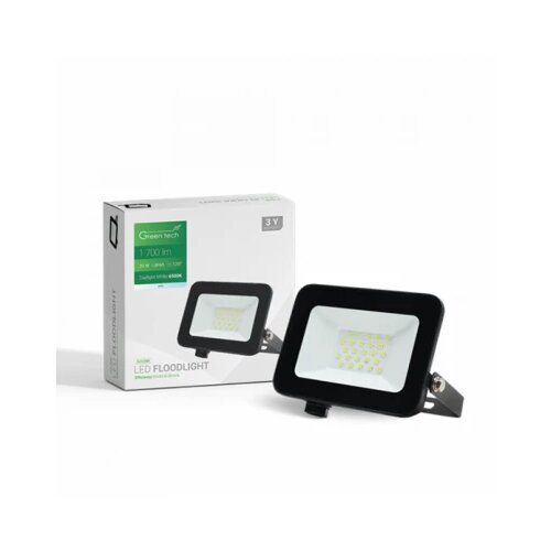 Greentech LED REFLEKTOR 20W 6500K 1700lm IP65 CRNI Cene