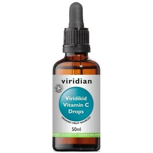 Viridian Nutrition Viridikid ekološki vitamin C v kapljicah (50 ml)