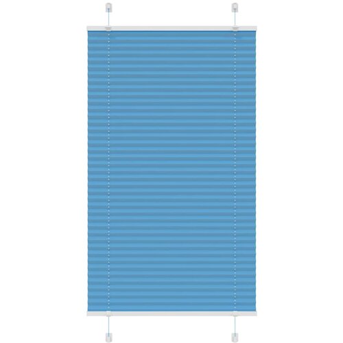 vidaXL Plisirana senčila modra 70x150 cm, širina blaga 69,4 cm, poliester, (5000297301) Cene