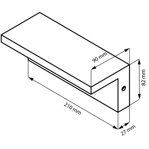  LED Spolja&amp;scaron;nja zidna svetiljka TESA LED/10W/230V IP54 crna Slike