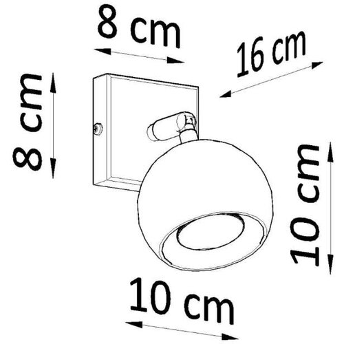  Sollux SL.0443 - Zidno spot svetlo OCULARE 1xGU10/10W/230V Slike