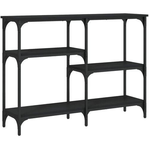 Maison Chic konzolna miza - miza ob steni črna 102x29x75 cm inženirski les, (21786544) Cene