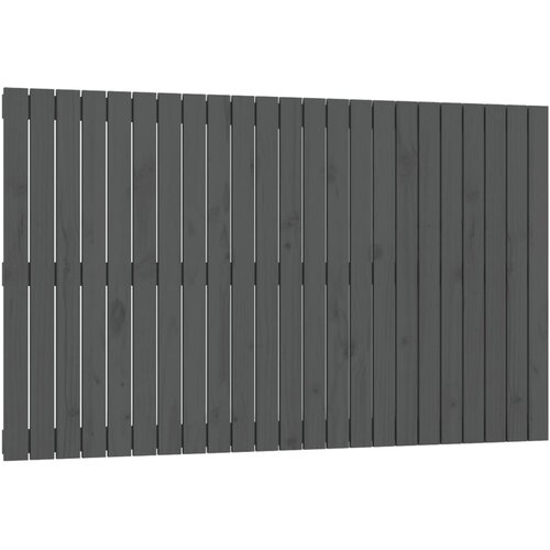 Maison Chic stensko posteljno vzglavje - vzglavna omarica - nočna omarica sivo 147x3x90 cm trdna borovina, (21706960) Cene