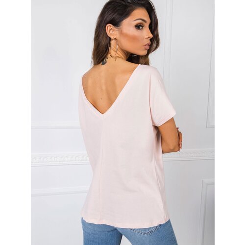 BASIC Feel Good T-shirt-RV-TS-4662.04X-light pink Cene