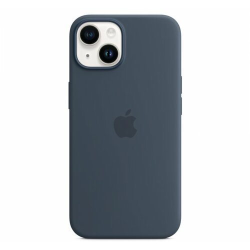 Apple iphone 14 silicone case with magsafe storm blue (mprv3zm/a) Cene