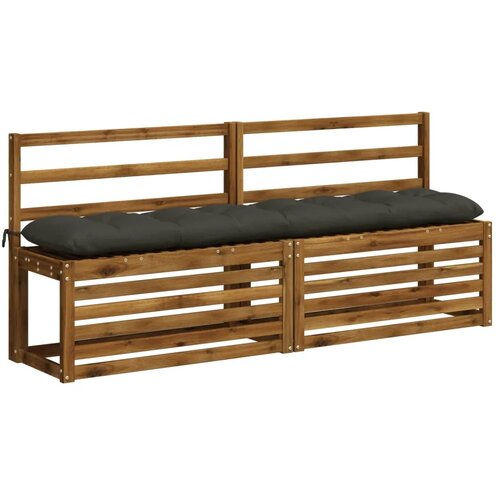  Jastučić za klupu VIANEN 100% poliester Antracit - Antracit 180 x 30 x 12 cm Slike