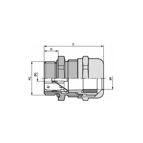  Kabelska uvodnica PG29 mesing prirodne boje LappKabel SKINTOP MS-SC-XL PG 29 10 kom.