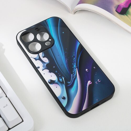  Torbica abstract za iphone 15 pro 6.1 tamno plava Slike