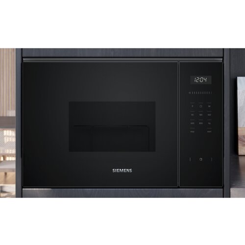 Siemens BF525LMB1 iQ500 Vgrajen pec 38 mikrovalovni cm visok Crna, nerjavece jeklo Slike