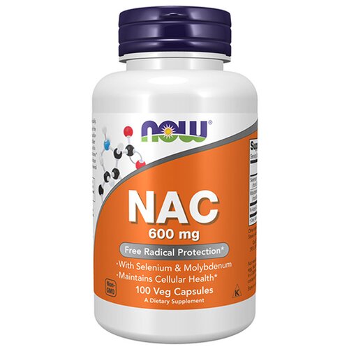 NOW Nac acetil cistein kapsule 600 mg, 100 komada Slike