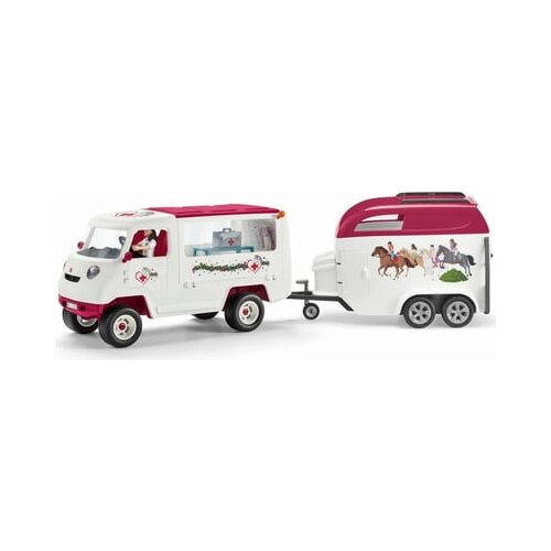 Schleich mobilna veterinarska ambulanta s konjem Slike