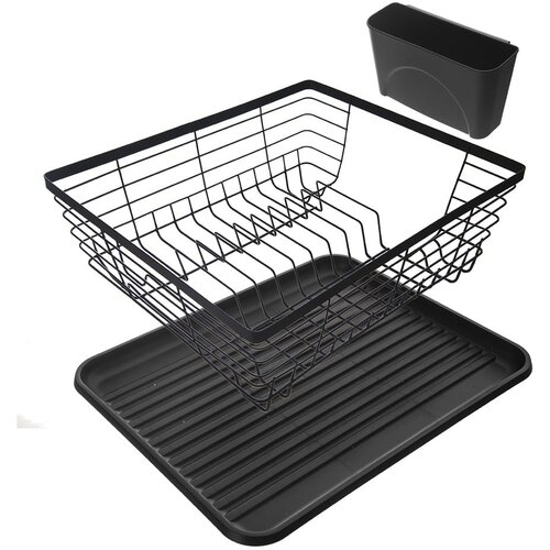 Orion Crni metalni ocjeđivač za posuđe 36x30,5 cm Radka &amp;ndash; Slike