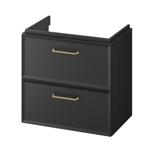 Cersanit S590-100 - Viseći kupatilski ormarić ispod umivaonika MILLE SLIM 60x38 cm crna Slike