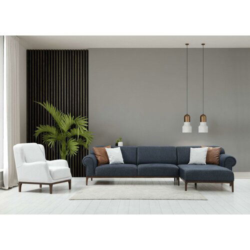 Atelier Del Sofa london corner set - anthracite, ares white anthraciteares white sofa set Slike